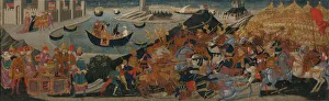 Romans Prints: The Battle of Pharsalus and the Death of Pompey, 1455 / 60