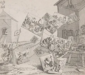 The Battle of the Pictures, 18th century. 18th century. Creator: William Hogarth
