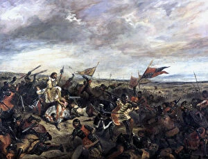 Black Prince Gallery: Battle of Poitiers (1356), 1830. Artist: Eugene Delacroix