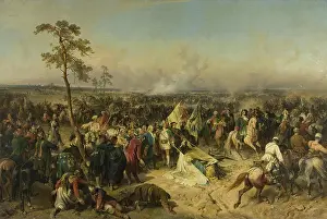 Cavalry Prints: Battle of Poltava, 1862. Creator: Alexander von Kotzebue