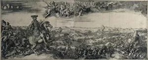 Battle Of Poltava Gallery: The Battle of Poltava on 27 June 1709, 1715. Artist: Zubov, Alexei Fyodorovich (1682-after 1750)