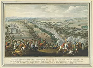 Russian Troops Gallery: The Battle of Poltava on 27 June 1709, after 1724. Creator: Martin, Pierre-Denis II (1663-1742)