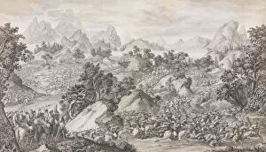 Charles Nicolas Cochin Collection: The Battle of Qos-qulaq, 1774. Creator: Benoit-Louis Prevost