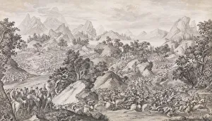 Shooting Prints: The Battle of Qos-qulaq, 1774. Creator: Benoit-Louis Prevost