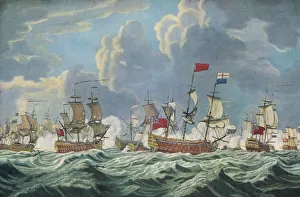 Sea Battle Prints: Battle of Quiberon Bay, c1765. Artist: Francis Swaine