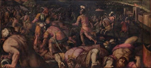Images Dated 20th November 2013: The Battle against Radagaisus at Faesulae in 406, 1563-1565. Artist: Vasari, Giorgio (1511-1574)
