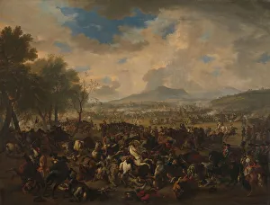 Johann Huchtenburg Prints: The Battle of Ramillies between the French and the Allied Powers
