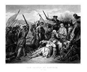 The Battle of Ravenna, 11 April 1512, (1875). Artist: W Hulland The Battle of Ravenna, 11 April 1512, (1875). Artist: W Hulland