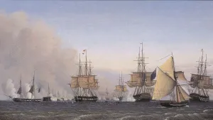 April Prints: The Battle of Rheden on 2 April 1801, 1828-1832. Creator: Emil Normann