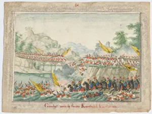Balkan Prints: The Battle on the river Kamchik on 15th October 1828, 1829. Artist: Anonymous