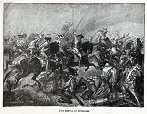 Silesia Prints: The Battle of Rossbach, 1882. Artist: Anonymous