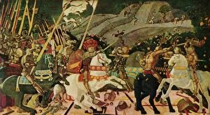 Paolo Gallery: The Battle of San Romano, c1438, (1909). Artist: Paolo Uccello