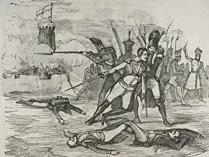 Battle of Santa Cruz de Tenerife, July 25, 1797, (1851). Creator: Unknown