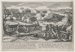 Patriot Prints: Battle of Saratoga (September 19, 1777). Creator: Johann Martin Will