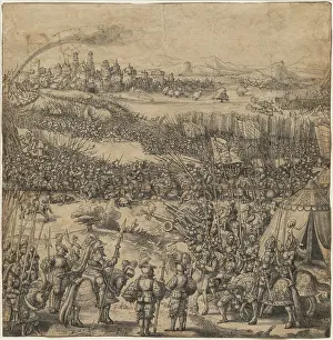 Melchior Prints: A Battle Scene, between 1529 and 1533. Creator: Melchior Feselen