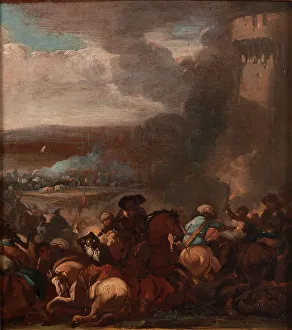 Confused Prints: Battle Scene, 17th century. Creator: Unknown