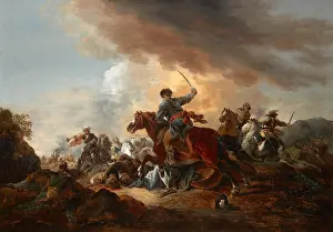 Corpse Prints: Battle Scene, before 1802. Creator: Aleksandr Orlovsky