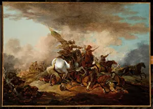 Corpse Prints: Battle Scene, before 1802. Creator: Aleksandr Orlovsky