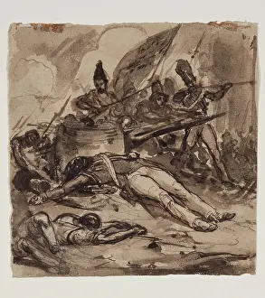 Raffet Denis Auguste Marie Prints: Battle Scene, between 1804 and 1860. Creator: Auguste Raffet