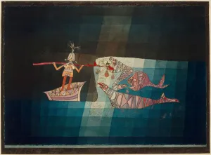 Battle scene from the comic fantastic Opera The Seafarer, 1923