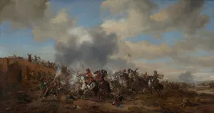 Philips Wouwerman Prints: Battle Scene. Creator: Philip Wouverman