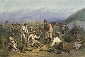 Battle Of Balaclava Collection: After the battle. Scene from the Crimean war, 1862