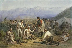 Defence Gallery: After the battle. Scene from the Crimean war, 1862