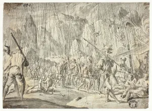 Luyken Jan Prints: Battle Scene, n.d. Creator: Jan Luyken