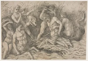 1431 1506 Prints: Battle of the Sea Gods - right portion