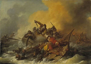 Battle at Sea between Soldiers and Oriental Pirates, 1767