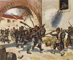Knotel Richard Prints: The Battle of Sedan, 1 September 1870, (1936). Creator: Unknown