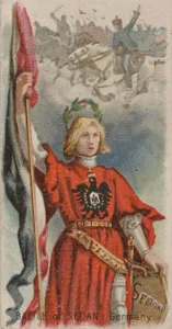 And Sons Prints: Battle of Sedan, Germany, from the Holidays series (N80) for Duke brand cigarettes, 1890