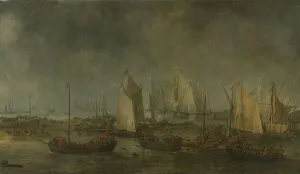 Galley Prints: The Battle on the Slaak between the Dutch and Spanish Fleets during the Night of 12-13