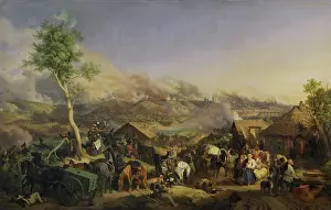 1840s Prints: Battle of Smolensk on 5 (17) August 1812, 1846. Creator: Peter Heinrich Lambert von Hess