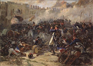 Images Dated 10th June 2013: The battle of Smolensk on August 1812, 1956. Artist: Zhigimont, Pyotr Ivanovich (1914-?)