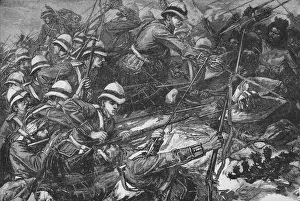 Sudanese Prints: The Battle of Tamai, c1885. Artist: WI Mosses