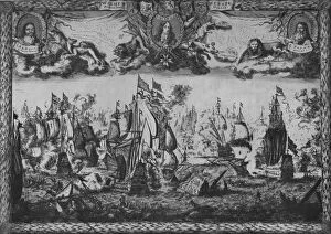 Battle of the Texel, c1675. Artist: Romeyn de Hooghe