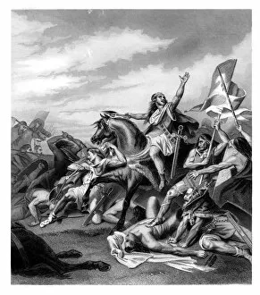 Battle of Tolbiacum, 496 AD, (1875). Artist: DJ Pound