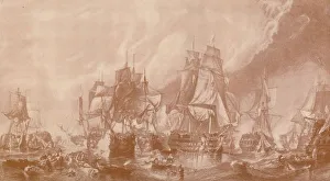 Clarkson Prints: The Battle of Trafalgar, 1805, (1896)