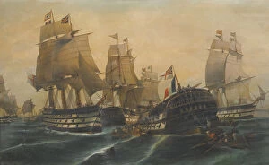 Maritime Art Gallery: The Battle of Trafalgar. Artist: Volanakis, Constantinos (1837-1907)