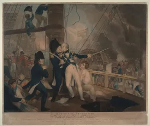 Craig Gallery: The Battle of Trafalgar and the Death of Nelson, 1806. Artist: Craig, William Marshall (ca)