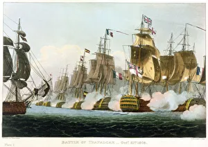 Jenkins Prints: Battle of Trafalgar, October 21st 1805 (1816). Artist: Thomas Sutherland