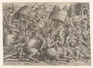 Trojan Wars Gallery: Battle Before Troy, 1535-55. Creator: Jean Mignon