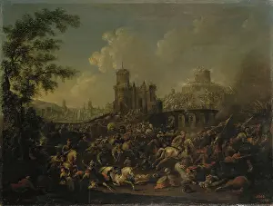 Turkish Prints: Battle of the Turks with the Poles, 1714. Creator: Arnold Frans Rubens