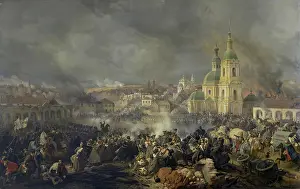 1840s Prints: Battle of Viazma on 22 October (3 November) 1812