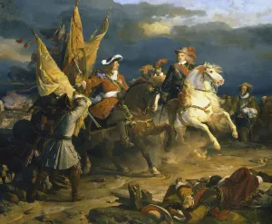 The Battle of Villa Viciosa, 11 December 1710 (19th century). Artist: Jean Alaux