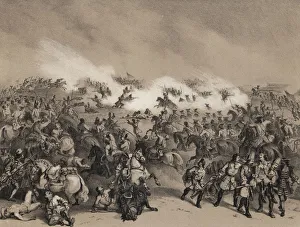 Philip V Prints: Battle of Villaviciosa, on December 10, 1710, between the armies of Philip V