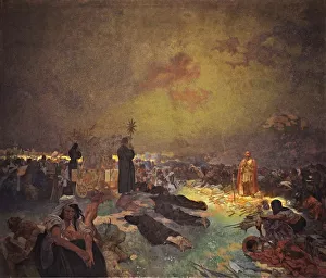 Slovanska Epopej Prints: After the Battle of Vitkov Hill (The cycle The Slav Epic)