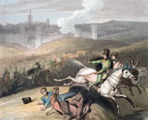 Joseph Bonaparte Collection: Battle of Vitoria, Spain, 21st June 1813 (1819). Artist: T Fielding