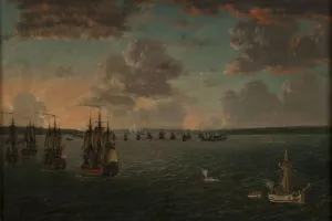 The Battle of Vyborg Bay on July 3, 1790, 1791. Creator: Schoultz, Johan Tietrich (1754-1807)